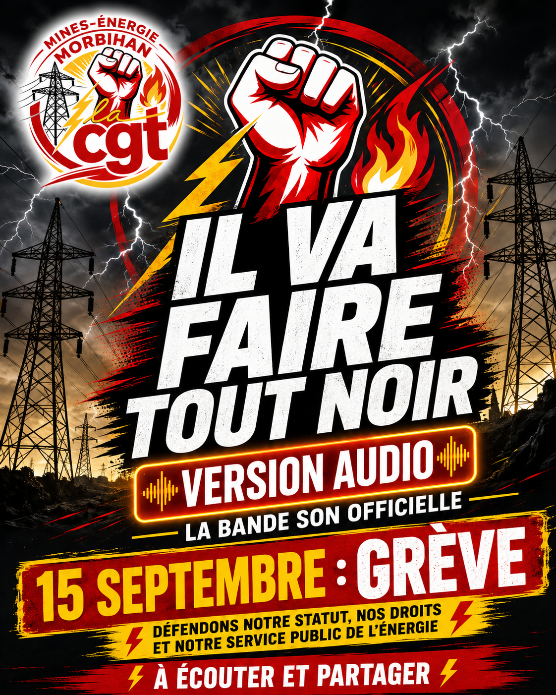 Affiche Il va faire tout noir — version audio